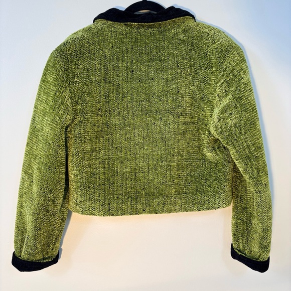 Dahlia Popovits Green Professional Artsy Tailored Blazer Jacket Women Size XL - Picture 11 of 16